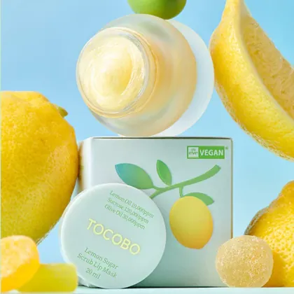 tocobo lemon sugar scrub lip mask 20ml
